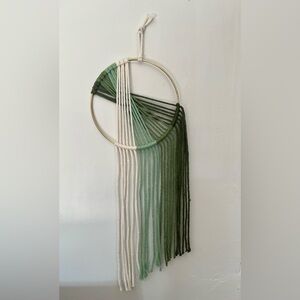 Green and White Wall Hanging